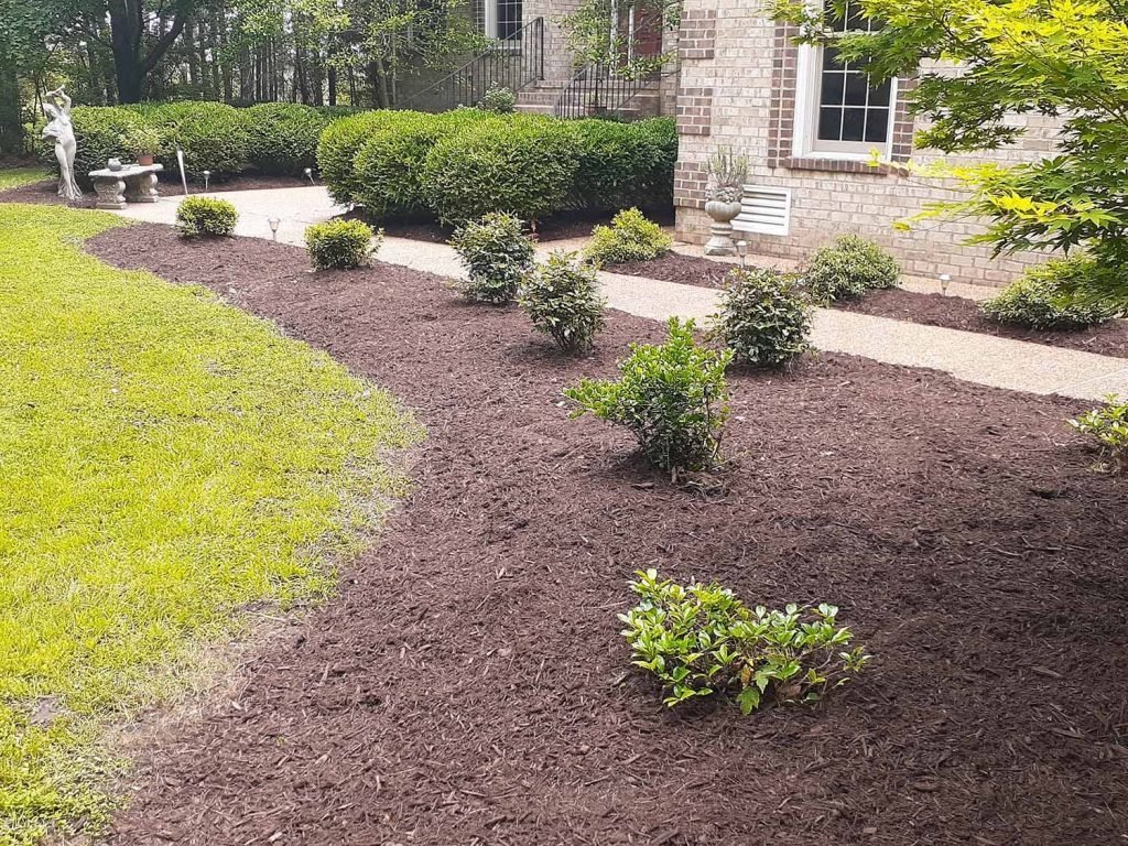Mulch and landscape installation